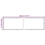 vidaXL Écran de balcon Anthracite 90x300 cm Tissu Oxford