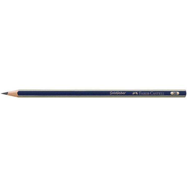 Crayon graphite goldfaber hexagonal 3b faber-castell