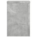 vidaXL Supports pour plantes 2 Pièces gris béton bois d'ingénierie