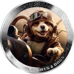 Pièce de monnaie en Argent 1000 Francs g 31.1 (1 oz) Millésime 2025 AI-Nimals PILOT DOG AI-NIMALS