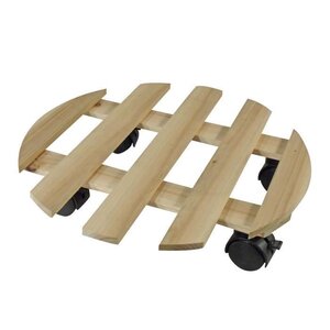 NATURE Tablette a roulettes pour plantes - Sapin - H7,4 x Ø35 cm