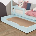 Tiroir de lit 120 x 200 BUDDY - bleu clair