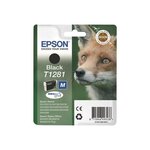 Epson pack de 1 cartouche d'encre  - t1281 - noir - capacité standard 5 9m - blister avec alarme