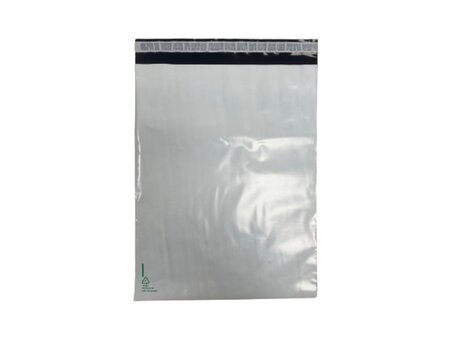 500 Enveloppes plastique opaques éco 60 microns n°4 - 320x410mm