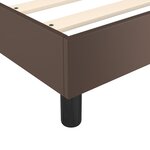 vidaXL Cadre de lit Marron 140x190 cm Similicuir