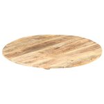 vidaXL Dessus de table Bois de manguier solide Rond 15-16 mm 60 cm