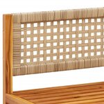 vidaXL Salon de jardin avec coussins 9 Pièces bois massif d'acacia