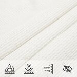 vidaXL Voile d'ombrage 160 g/m² Blanc 2x5 m PEHD