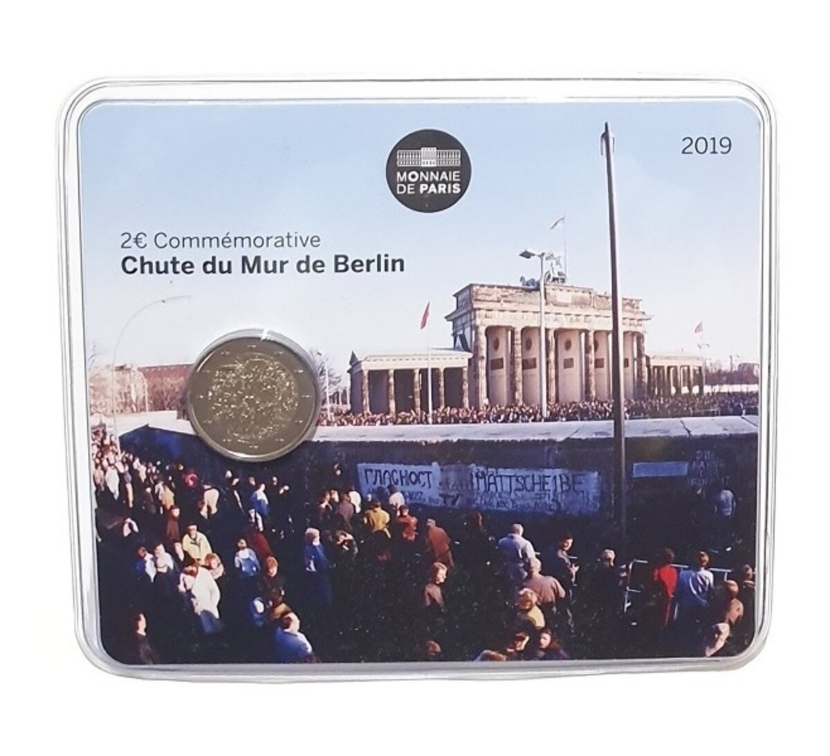 Pièces 2 Euros FRANCE 2019 - Mur de Berlin