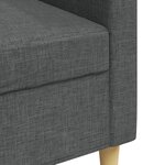 vidaXL Canapé à 3 places Gris foncé 210 cm Tissu