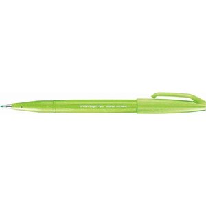 Stylo feutre brush sign pen ses 15 vert pastel pentel arts