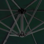 vidaXL Parasol de jardin avec base portable vert