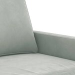 vidaXL Ensemble de canapés 4 Pièces avec coussins gris clair velours