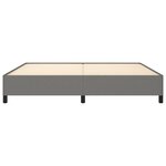 vidaXL Cadre de lit sans matelas gris foncé 200x200 cm tissu