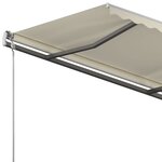 vidaXL Auvent manuel rétractable sur pied 450x350 cm Crème