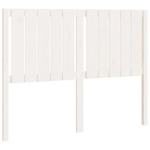 vidaXL Tête de lit Blanc 125 5x4x100 cm Bois massif de pin