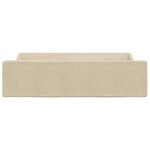 vidaXL Tiroirs de lit 2 Pièces crème bois d'ingénierie et tissu