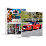 SMARTBOX - Coffret Cadeau 6 tours au volant d'une Ford Mustang et 2 tours de baptême à bord d'une berline Hommell à Lohéac -  Sport & Aventure