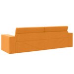 vidaXL Canapé Lit 2-en-1 Jaune Foncé 245x150x60.5 cm Tissu