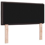 Tête de lit design lignes marron foncé 90 cm en tissu