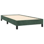 vidaXL Cadre de lit Vert foncé 90x190 cm Velours