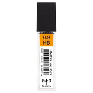 Etui de 12 Mine pour porte-mine pointe calibrée 0 9 mm dureté HB x 12 TOMBOW