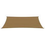 vidaXL Voile d'ombrage 160 g/m² Taupe 2x4 5 m PEHD