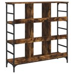 vidaXL Buffet chêne fumé 102x32x103 5 cm bois d'ingénierie