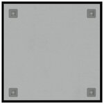 vidaXL Tableau noir magnétique mural noir 40x40 cm verre trempé