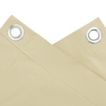 vidaXL Écran d'intimité de balcon crème 300x90 cm PVC