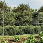 vidaXL Clôture à mailles losangées argenté 1 6x25 m