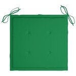 vidaXL Ensemble à manger d'extérieur pliable avec coussin 3 Pièces Teck