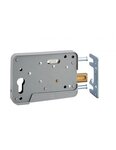 THIRARD - Boitier de serrure en applique à double entrée pour portillon  réversible  150x108mm  axe 130mm  gris