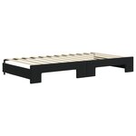 vidaXL Lit de jour avec lit gigogne noir 100x200 cm velours