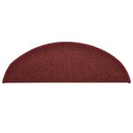 vidaXL Tapis de marches d'escalier 15 Pièces Rouge 56x17x3 cm