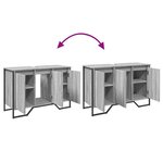 vidaXL Armoire lavabo de salle de bain sonoma gris 91x35x60 cm