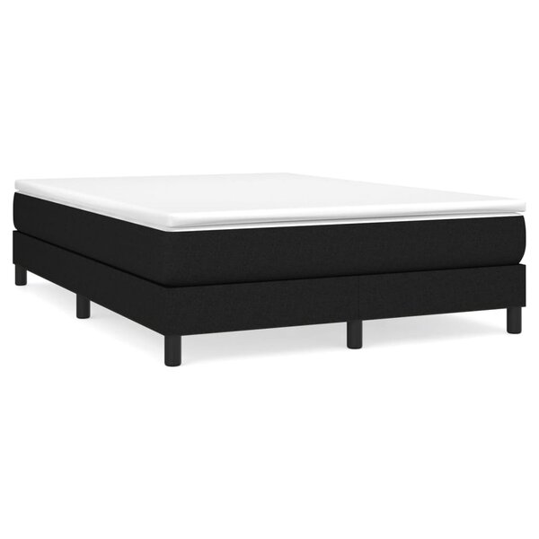 vidaXL Cadre de lit Noir 140x190 cm Tissu