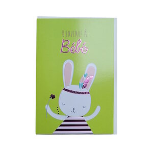 Carte De Voeux - Naissance - Bienvenue à bébé - Fille