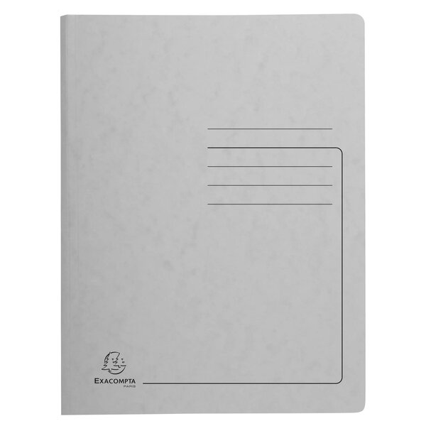 Chemise De Classement À Ressort Carte Lustrée 355gm2 - A4 - Gris - X 25 - Exacompta