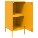 vidaXL Buffet jaune moutarde 36x39x79 cm acier laminé à froid