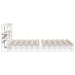 vidaXL Cadre de lit sans matelas blanc 160x200 cm bois de pin massif