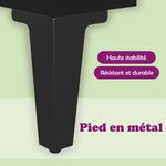 vidaXL Table basse Noir 102x50x40 cm Bois d'ingénierie