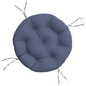 vidaXL Coussin rond bleu marine Ø 60x11 cm tissu oxford