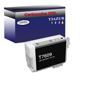 Cartouche Compatible pour Epson T7609 (C13T76094010) Light Light Noire - T3AZUR