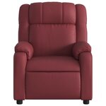 vidaXL Fauteuil de massage inclinable Rouge bordeaux Similicuir