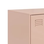 vidaXL Buffet rose 67x39x107 cm acier