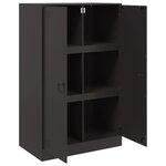 vidaXL Buffet noir 67x39x107 cm acier