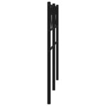 vidaXL Tête de lit métal noir 200 cm