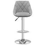 vidaXL Tabourets de bar lot de 2 gris clair velours
