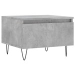 vidaXL Tables basses 2 Pièces gris béton 50x46x35 cm bois d'ingénierie